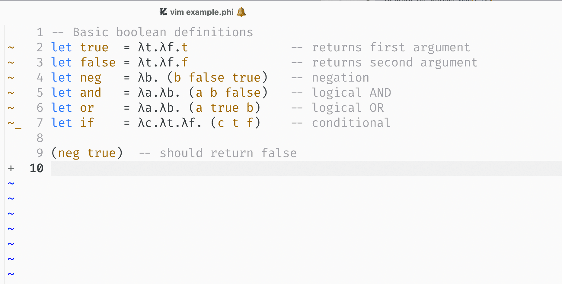 Phi - A Pure Lambda Calculus Interpreter